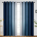 SimpleHome Ombre Blue to Grey White Curtains by SimpleHome