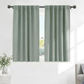 PONY DANCE Black Out Curtains 48 inch Long by PONYDANCE