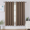 CUCRAF Khaki Blackout Curtains 54 inch Length 2 Panels Set, Room Darkening by CUCRAF