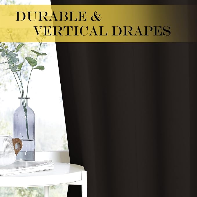 NICETOWN Blackout Drapery Curtain Panel 90 inches Long - Image 4