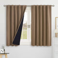 BGment Taupe 100% Blackout 48 Inch Curtains by BGment