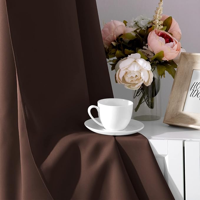 HOMEIDEAS Blackout Curtains for Bedroom 52 X 96 Inch Long 2 Panels Set - Image 5