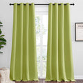 NICETOWN Fresh Green Blackout Curtains 102 inches Length by NICETOWN