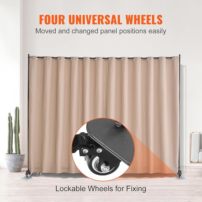 VEVOR Room Divider, Portable Panel Room Divider - Image 4