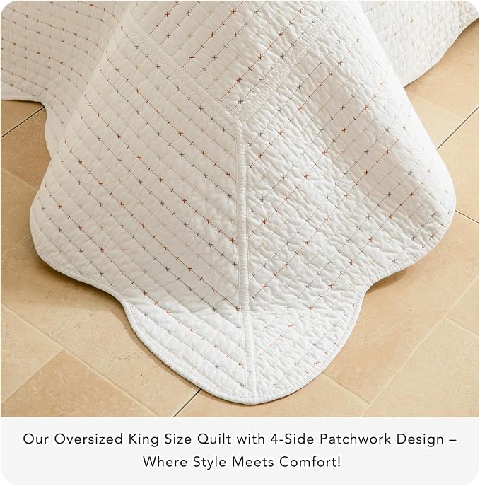 Lady Ann White Oversized King Quilt - Image 6