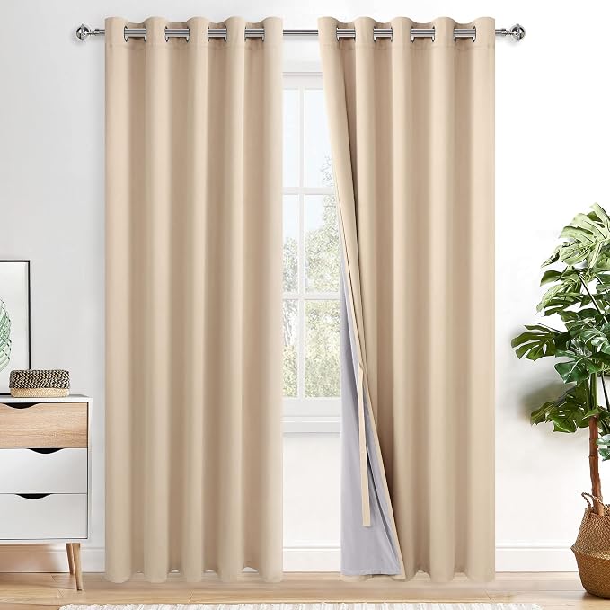 XWZO 100% Blackout Curtain Panels by XWZO