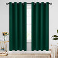 COSVIYA Grommet Room Darkening Dark Green Curtains 90 inch Long by COSVIYA