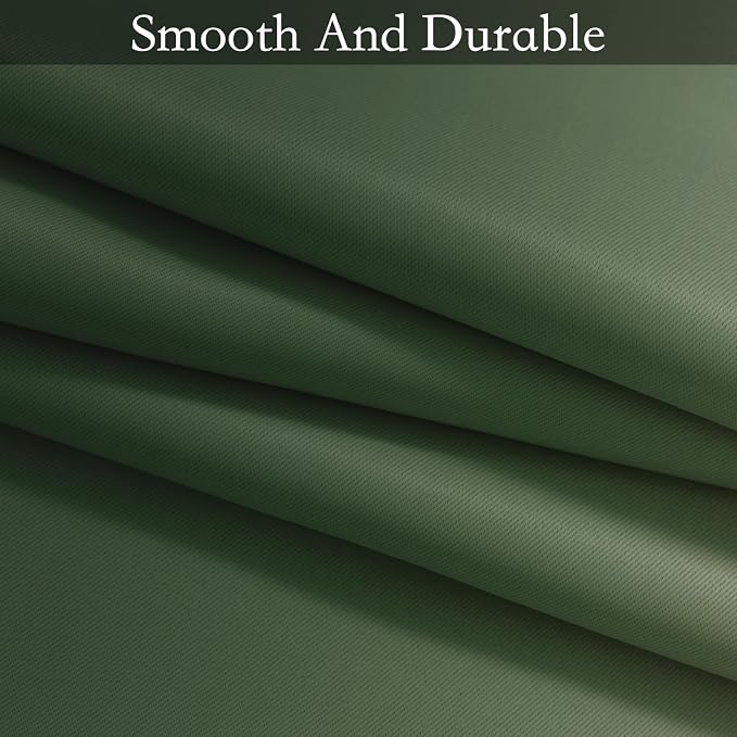 SimpleHome Ombre Curtains Sage Green to Grey White - Image 7