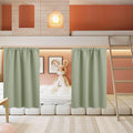 RYB HOME Half Curtain Tiers 36 inch Length, Rod Pocket | Short Blackout Curtains by RYBHOME