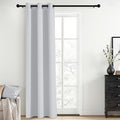 Yakamok Blackout Curtains 38x84 inch Greyish White Thermal Drapes-Bedroom | 1 by Yakamok