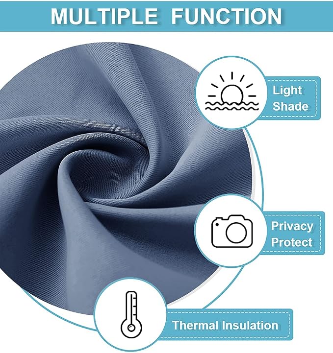 RYB HOME Short Blackout Curtains - Image 5
