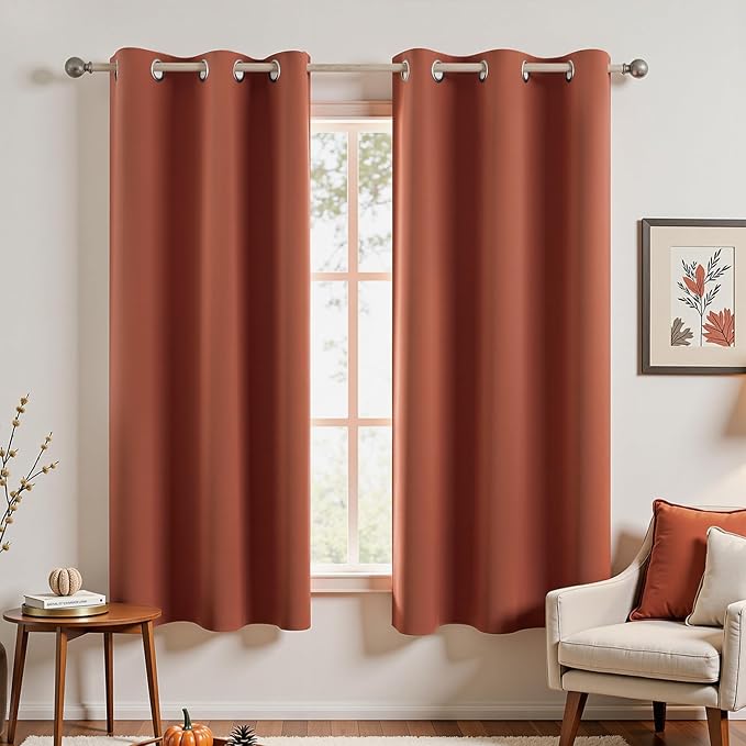 Classroom Curtains for Small Windows Short Privacy Thermal Insulated Light by KOUFALL