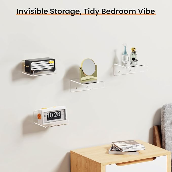 upsimples 4" Acrylic Shelves, Small Shelf - Image 8