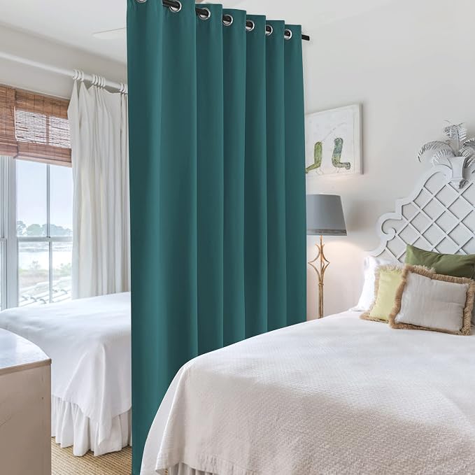 RYB HOME Room Divider Curtains Thermal Insulated Room Darkening Privacy Panels - Image 4