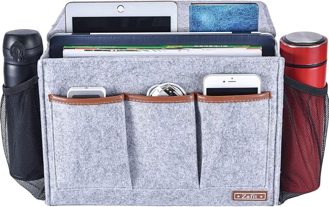 Zafit Bedside Caddy, Large Size Storage Organizer - Image 2