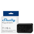 Shelly Smart Plug, WiFi, Bluetooth, Zigbee, Matter Outlet with Power Metering, Works with HomeKit, Google Home, Alexa, Home Assistant, Smart Socket, Easy Setup, Remote Control, Plug US Gen4 Black UL