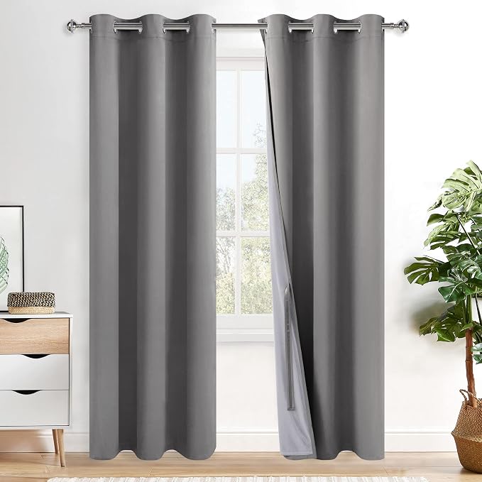 XWZO 100% Blackout Curtains 84 Inches Long by XWZO