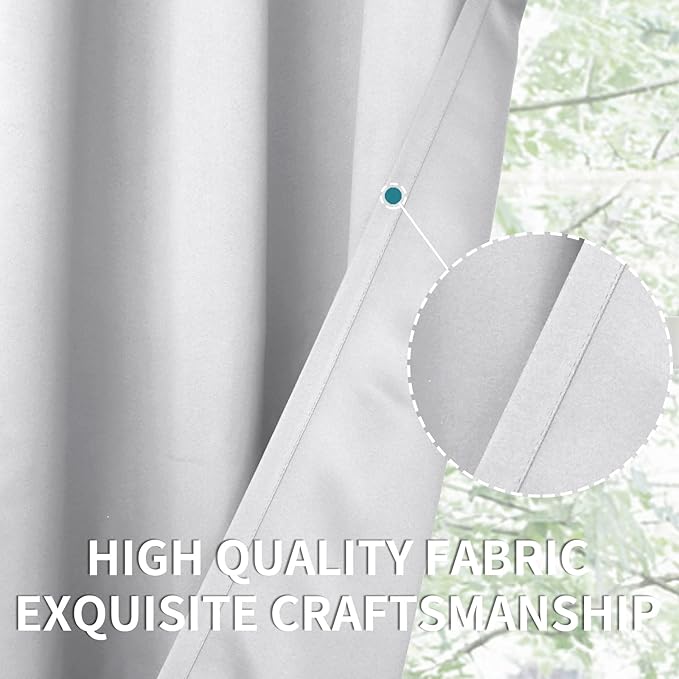 BGment Short Kitchen Window Curtains 36 Inch Length - Image 5