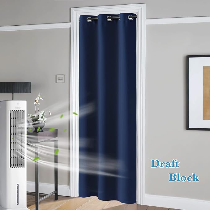 RYB HOME Blackout Curtains for Bedroom Closet Living Room Nursery Dining | - Image 2