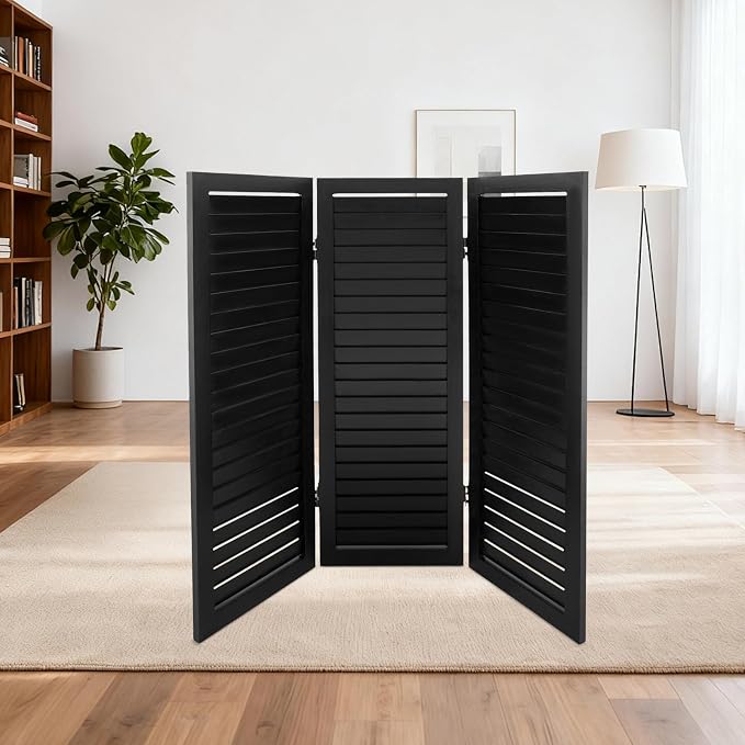 3 Panel Room Divider Short, Short Folding Privacy Screen, Freestanding Privacy - Image 4