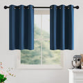 NICETOWN Morrocan Blue Room Darkening Curtains 36 Inches Long 2 Panels by NICETOWN