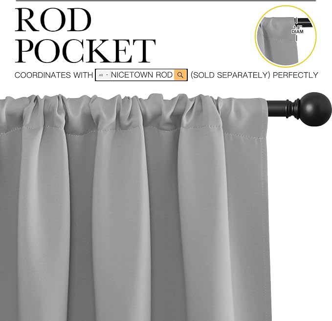 NICETOWN Short Curtains for Wide Window - Image 3