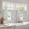MIULEE 4-Panel Blackout Kitchen Window Curtain Panels 40"x45" Greyish White | by MIULEE