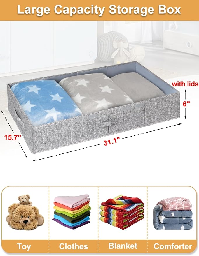 punemi 6 in Tall Under Bed Storage Containers - Image 5