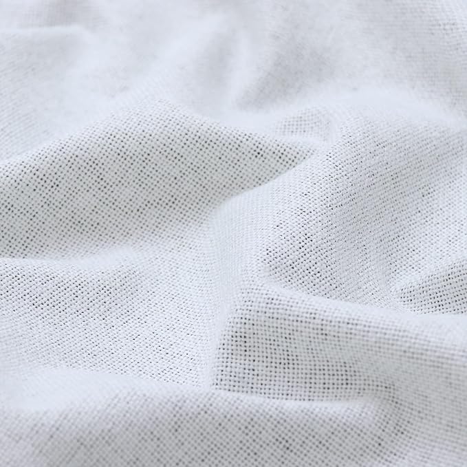 YoungsTex White Linen Blackout Curtains 78 Inches Long - Image 9