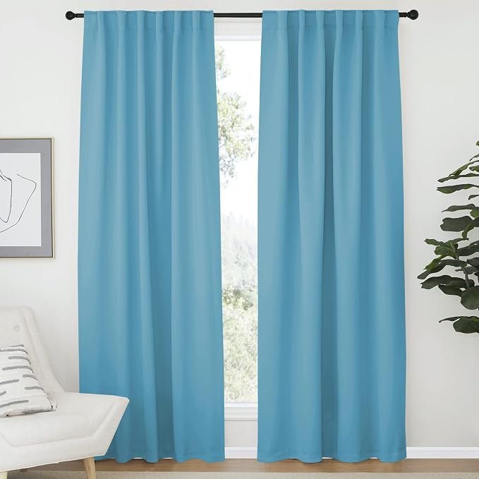 NICETOWN Window Treatment Solid Blackout Curtains by NICETOWN