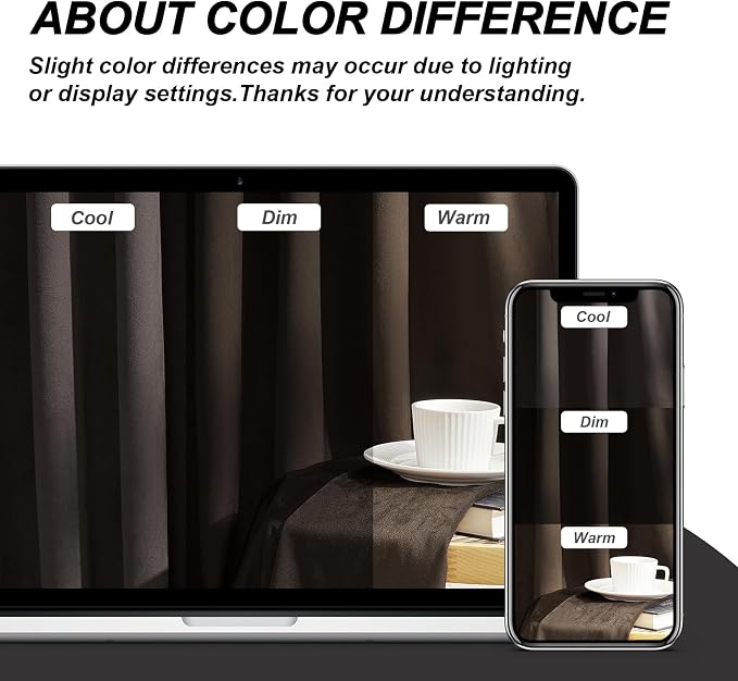 102 Inch Long DarkTaupe Velvet Curtains - Image 9