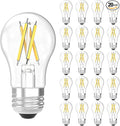 Sunco 20 Pack A15 Light Bulb LED, Edison Style Bulb, Dimmable Vintage Filament Lighting, 800 LM, 7W (60W Equivalent), 3000K Warm White, E26 Medium Base, Wet Rated UL