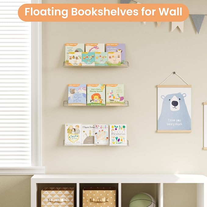 upsimples 23.6" Acrylic Shelves - Image 4