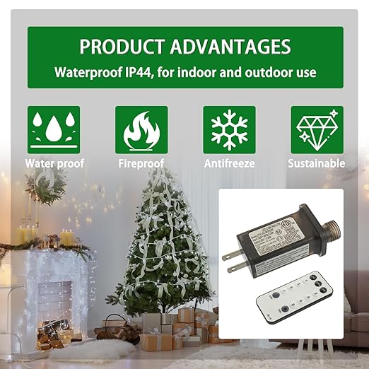 SIGANDG 30V 6W 8 Mode LED Controller with Memory Function and IR Remote Control Low Voltage Transformer for Holiday String Lights,not Fit for 8 Mode with Control Box and 1 Mode String Light(1 pcs)