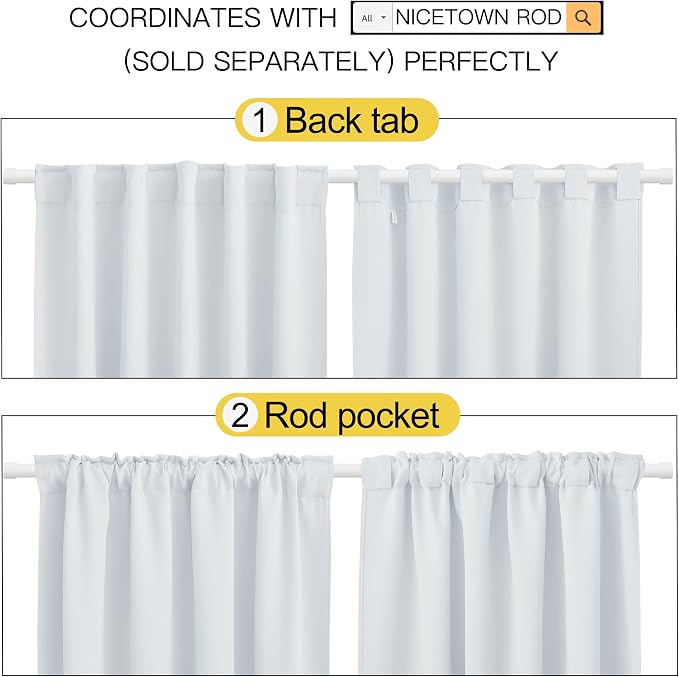 NICETOWN Blackout Curtain Panels - Image 3