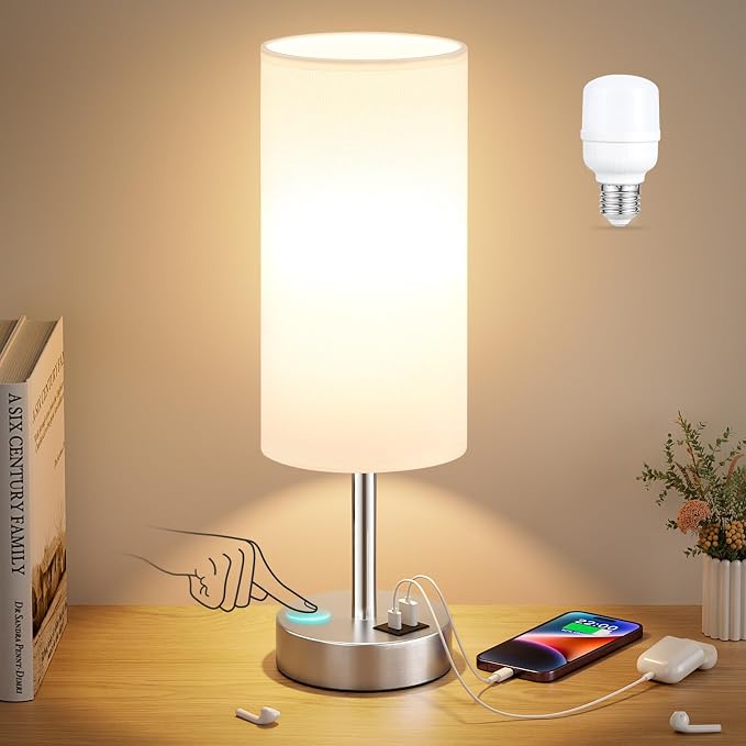 Dicoool Bedside Table Lamp for Bedroom by DicooolDirect