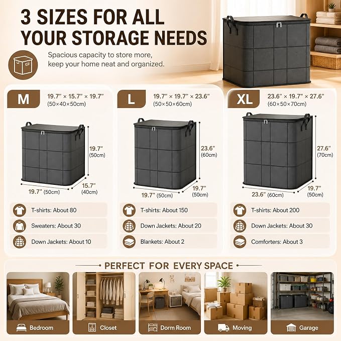 180L Spacious Moving Storage Bin - Image 9