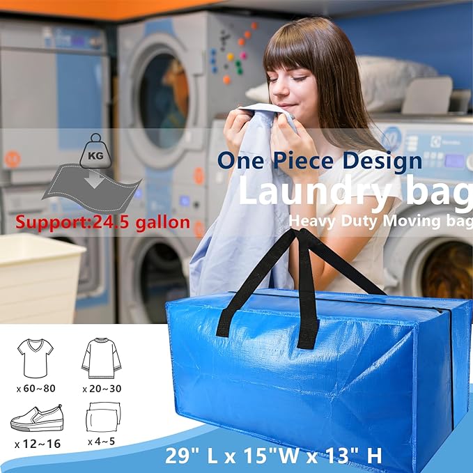 Heavy Duty Extra Large Blue Moving Bags - Image 4