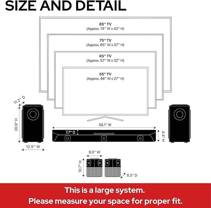 Nakamichi Dragon 11.4.6 Home Surround Sound System with Dolby Atmos and DTS:X Pro. Best Soundbar with AVR Processing