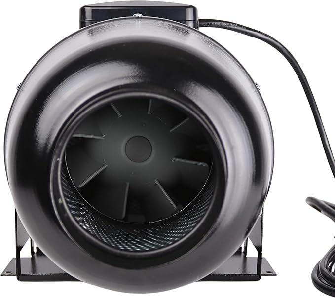 VENTS-US TT Silent M 100 - Metal Mixed Flow Booster Fan for High Static Pressure Applications, up to 128 CFM - Booster Ventilation Fan for 4 Inch Duct