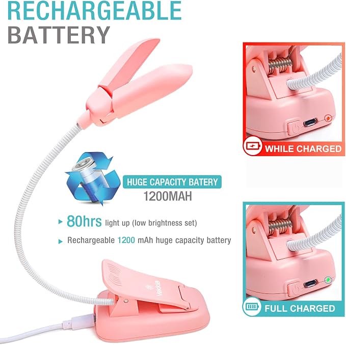 Vekkia 14 LED Rechargeable Book Light - Image 5