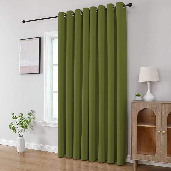CUCRAF Custom Green Blackout Curtains 1 Panel Set, Thermal Insulated Grommet - Image 8