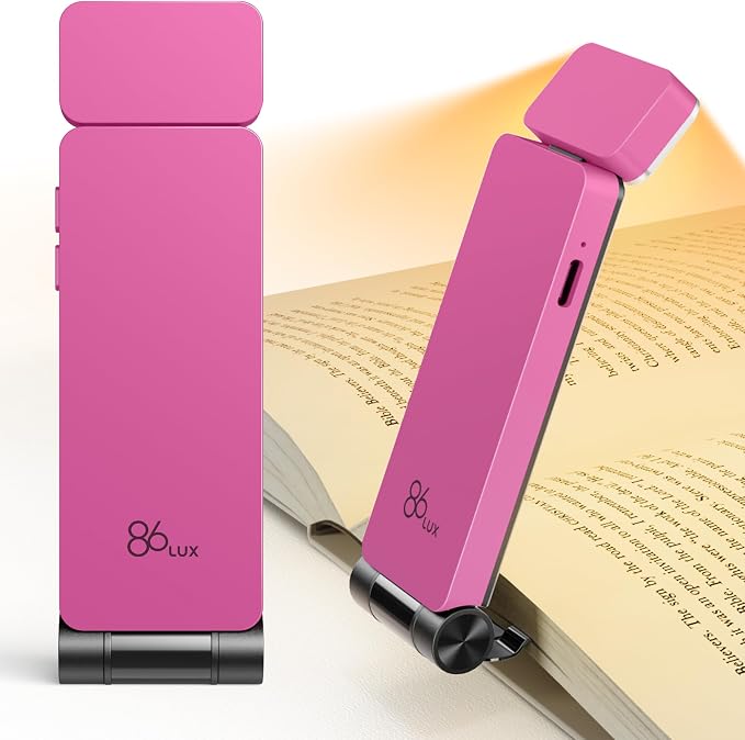 86lux Book Light, Rechargeable Reading Lights by 86Lux