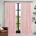 RYB HOME Baby Pink Velvet Curtains by RYBHOME