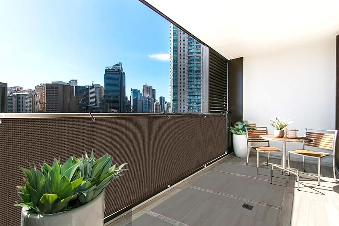 LOVE STORY 3' x 6' Balcony Privacy Screen Cover - Image 4