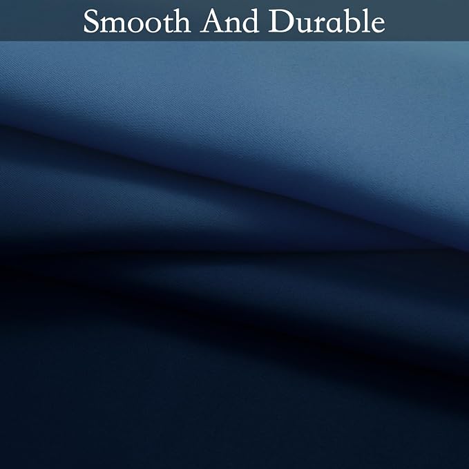 SimpleHome Ombre Gradient Blue White to Gray Curtains - Image 6