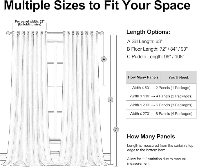 Topfinel Extra Long 132 Inch Olive Green Curtains 2 Panels Set - Image 8