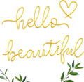 Hicarer Metal Hello Gorgeous Wall Art Minimalist Wall Decor, Beautiful | by Hicarer
