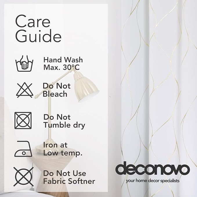 Deconovo Curtains for Living Room, Pattern Blackout Curtains 96 Inches Long | - Image 9