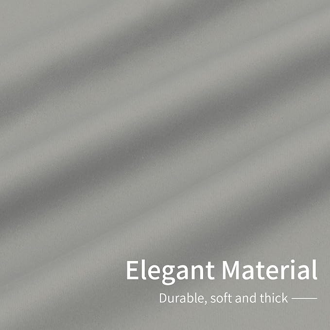 Easy-Going Thermal Grommet Blackout Curtains, 2 Panels 42x63 in, Light Gray | - Image 6
